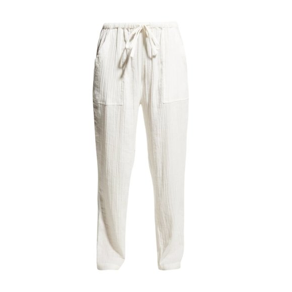 Mara Hoffman Extended York Pants White ( Plus Size ) NWT